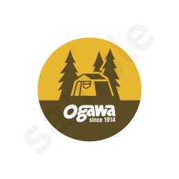 ogawa丸型ロッジロゴ ステッカーM