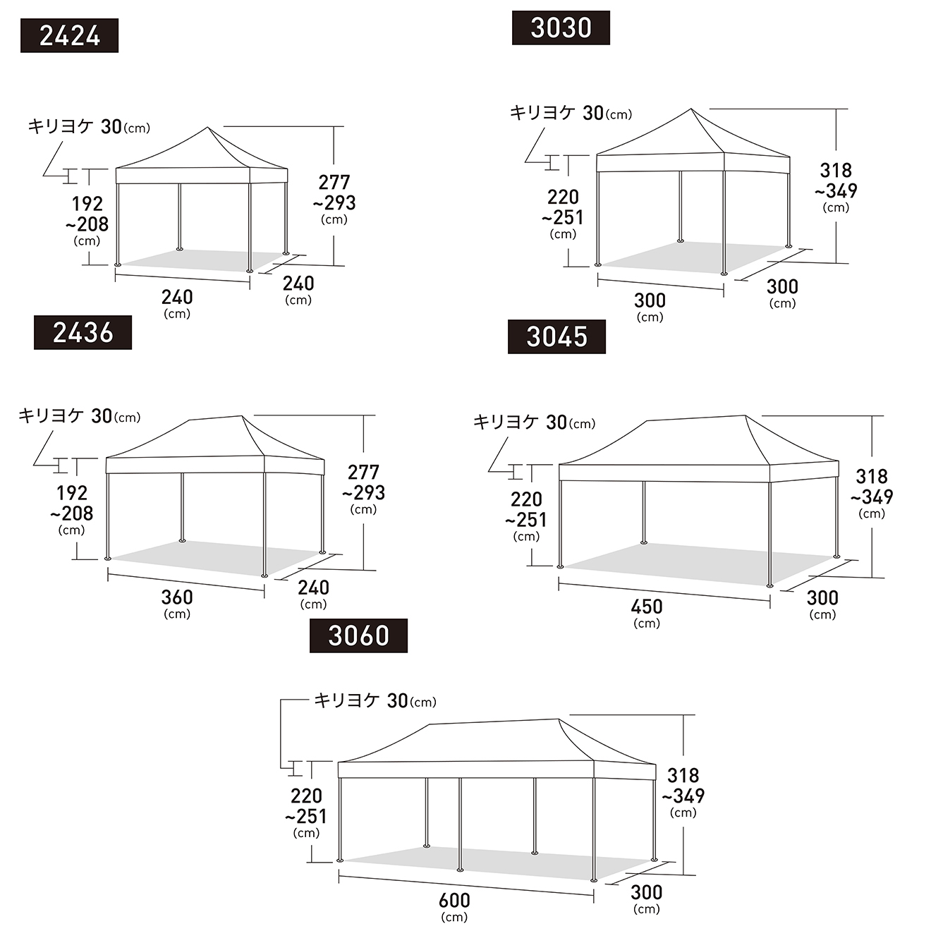 テント の サイズ
